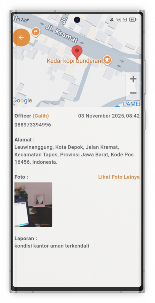 Tampilan Detail Aplikasi